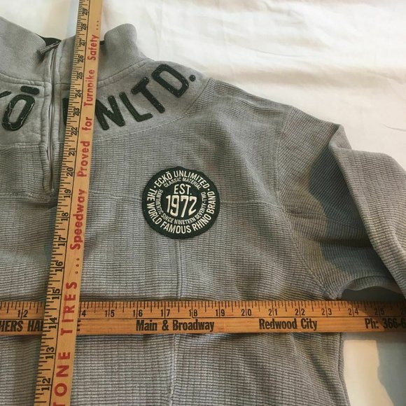 #25 Ecko Unltd heavy pullover embroidered medium KNITTED KNIT OAKLAND A'S - Picture 4 of 8